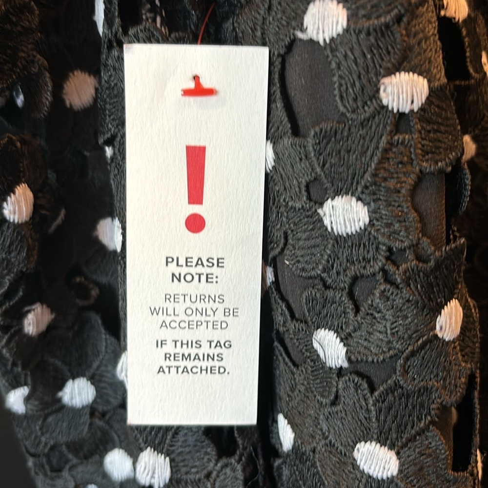 Never worn! Bardot polka dot one sleeve dress. New, with all tags! - Picture 2 of 5